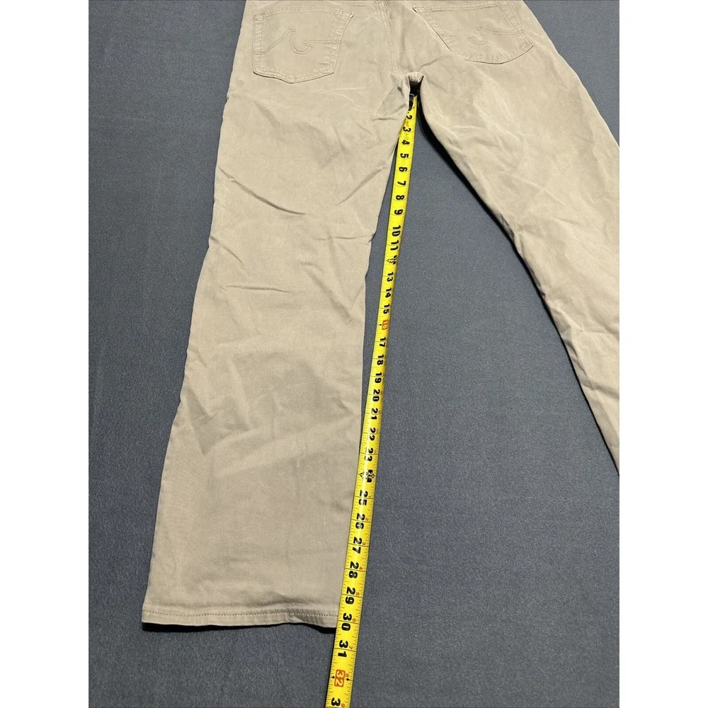 Adriano Goldschmied Pants Mens 36x34 Tan The Protege Chino Straight Leg AG